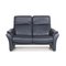 Ergoline Blue Leather Sofa by Willi Schillig 1
