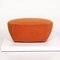 Orange Fabric Armchair and Stool by Minotti Portofino, Set of 2 18