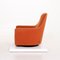 Fauteuil Orange en Tissu et Tabouret par Minotti Portofino, Set de 2 13