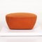 Poltrona e sgabello in stoffa arancione di Minotti Portofino, set di 2, Immagine 17