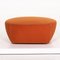 Orange Fabric Armchair and Stool by Minotti Portofino, Set of 2 14
