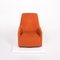 Orange Fabric Armchair and Stool by Minotti Portofino, Set of 2, Image 10