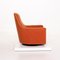 Fauteuil Orange en Tissu et Tabouret par Minotti Portofino, Set de 2 11