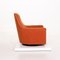 Orange Fabric Armchair and Stool by Minotti Portofino, Set of 2 11