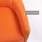 Orange Fabric Armchair and Stool by Minotti Portofino, Set of 2 5