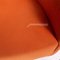 Poltrona e sgabello in stoffa arancione di Minotti Portofino, set di 2, Immagine 4