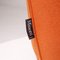 Poltrona e sgabello in stoffa arancione di Minotti Portofino, set di 2, Immagine 9