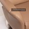 Fauteuil Hukla en Cuir Beige Relax Function 3