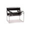 Wassily Black Leather Armchair by Marcel Breuer for Knoll International 1
