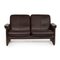 Erpo City Dark Brown Leather Sofa 1