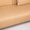 Beige Leather Sofa by Rolf Benz 3