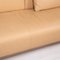 Beiges Ledersofa von Rolf Benz 3