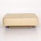 Leolux Beige Leather Stool, Image 7