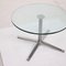 X-Table Silver and Glass Table by Walter Knoll 2