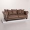 Chester Chic Roche Bobois Brown Leather Sofa, Image 6