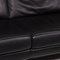 Mondo Black Leather Sofa 3