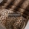 Brauner Leopard Muster Sessel 4