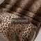 Brown Leopard Pattern Lounge Chair, Image 4