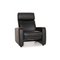 Black Leather Armchair by Ewald Schillig 1