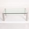 K580 Glass and Metal Coffee Table by Ronald Schmitt 5