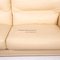 Poltrona Frau Cream Leather Sofa 3