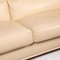 Poltrona Frau Cream Leather Sofa 2