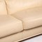 Poltrona Frau Sofa aus Cremefarbenem Leder 2