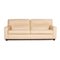 Poltrona Frau Sofa aus Cremefarbenem Leder 1