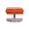 Tabouret Orange Terracotta en Cuir de Koinor 5