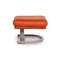 Tabouret Orange Terracotta en Cuir de Koinor 7