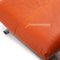 Orange Terracotta Leather Stool from Koinor 3