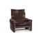 Maralunga Aubergine Purple Armchair from Cassina, Image 2