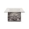 Glass and Velvet Coffee Table with Zebra Pattern from Bretz 7