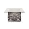 Glass and Velvet Coffee Table with Zebra Pattern from Bretz, Image 7