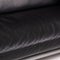 Flyer Black Leather Sofa from Designo 3