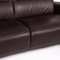 Himolla Dark Brown Leather Sofa, Image 2