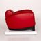 DS 57 Red Leather Armchair by de Sede 7