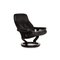 Poltrona Consul in pelle nera di Stressless, Immagine 2