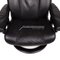 Consul Black Leather Armchair and Stool from Stressless, Image 5