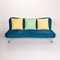 Blau-Gelbes Sofa von Brühl & Sippold 8