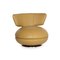 Ocher Yellow Leather Armchair from Cinque Machalke 1