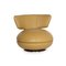 Ocher Yellow Leather Armchair from Cinque Machalke, Image 1