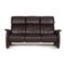 Dark Brown Leather Sofa by Willi Schillig 1
