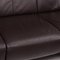 Dark Brown Leather Sofa by Willi Schillig 2