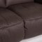 Cubic Brown Leather Sofa from Joop! 2