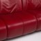 Himolla Red Leather Sofa 2