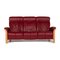 Himolla Red Leather Sofa 1