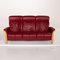 Himolla Red Leather Sofa 8