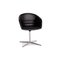 Kyo Black Leather Armchair by Walter Knoll 1