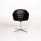 Kyo Black Leather Armchair by Walter Knoll 7